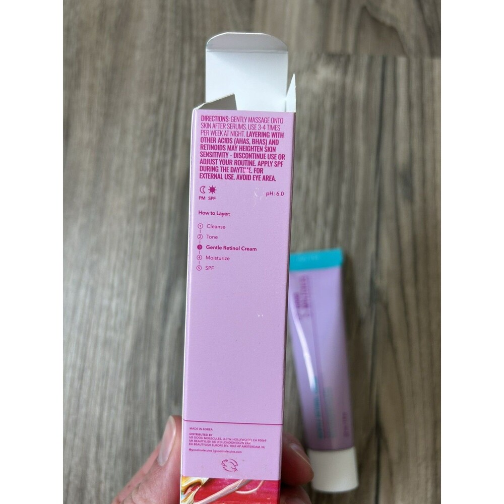 Good Molecules Gentle Retinol Cream For All Skin Types (1 fl oz) New In Box - Picture 3 of 5
